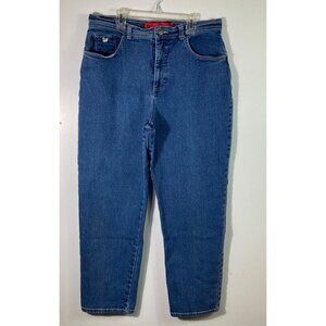 Womens Vintage Gloria Vanderbilt High Rise Mom Jeans 14 Short